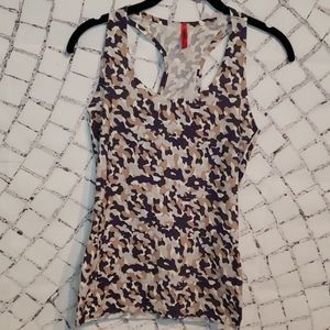 Spanx Camo Racer Back Tank Top M